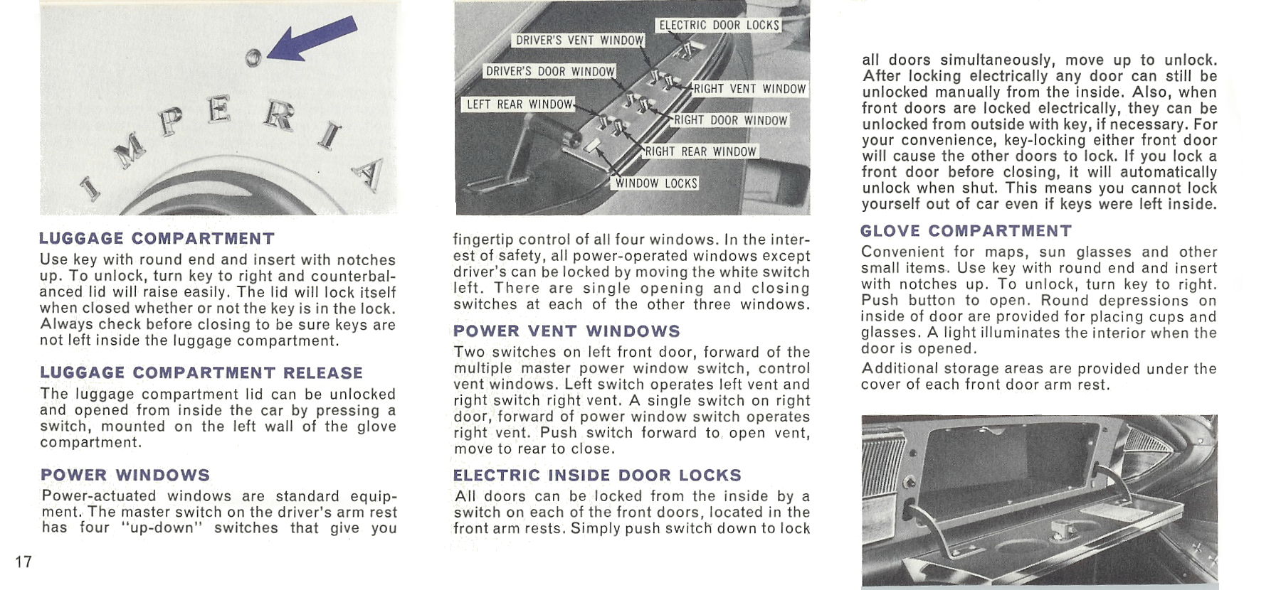 1965 Chrysler Imperial Owners Manual Page 21